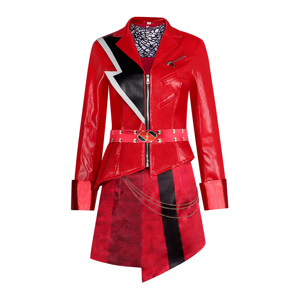 Descendants 5 Red Cosplay Costume,Custom Outfit for Halloween & Cosplay Convention