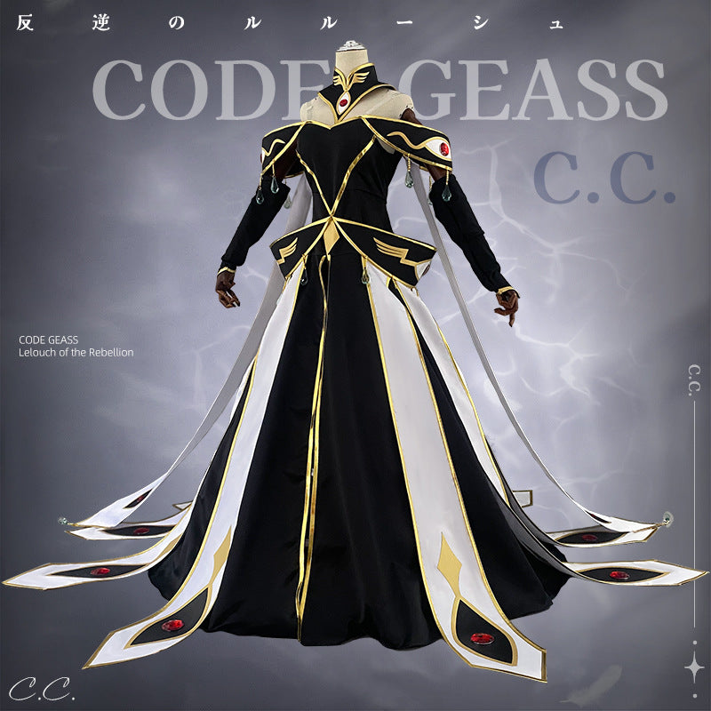 Code Geass: Lelouch of the Rebellion C.C White Queen Cosplay Costume - Halloweez
