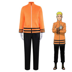 Boruto Naruto Next Generations Naruto Uzumaki 7th Hokage Cosplay Costume Full Set - Halloweez