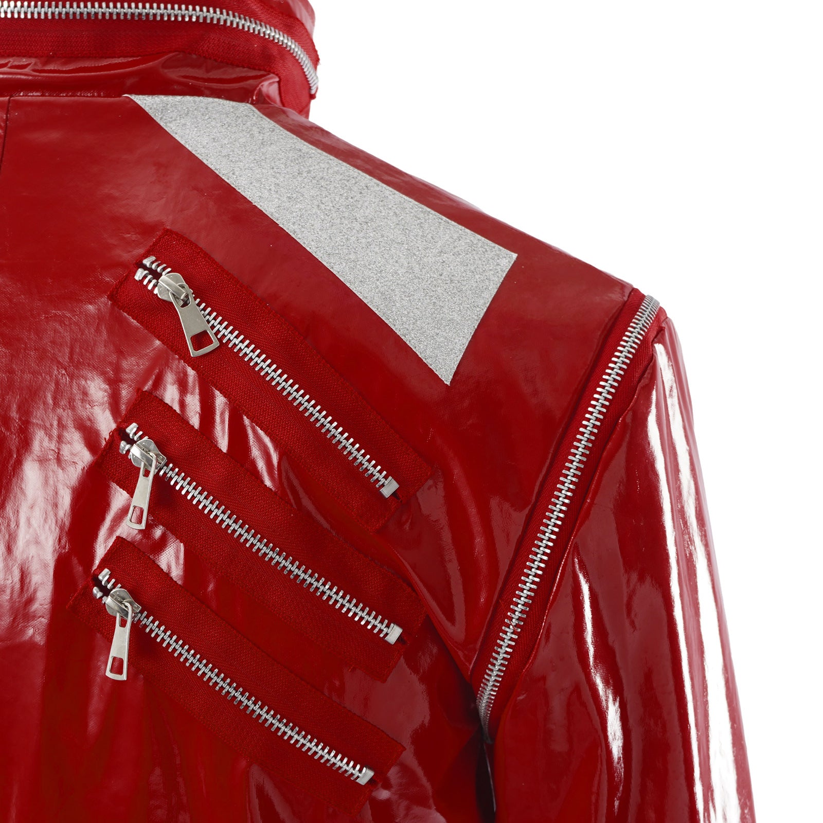 Michael Jackson Iconic Red Suit Cosplay King of Pop Stage Costume Full Set - Halloweez