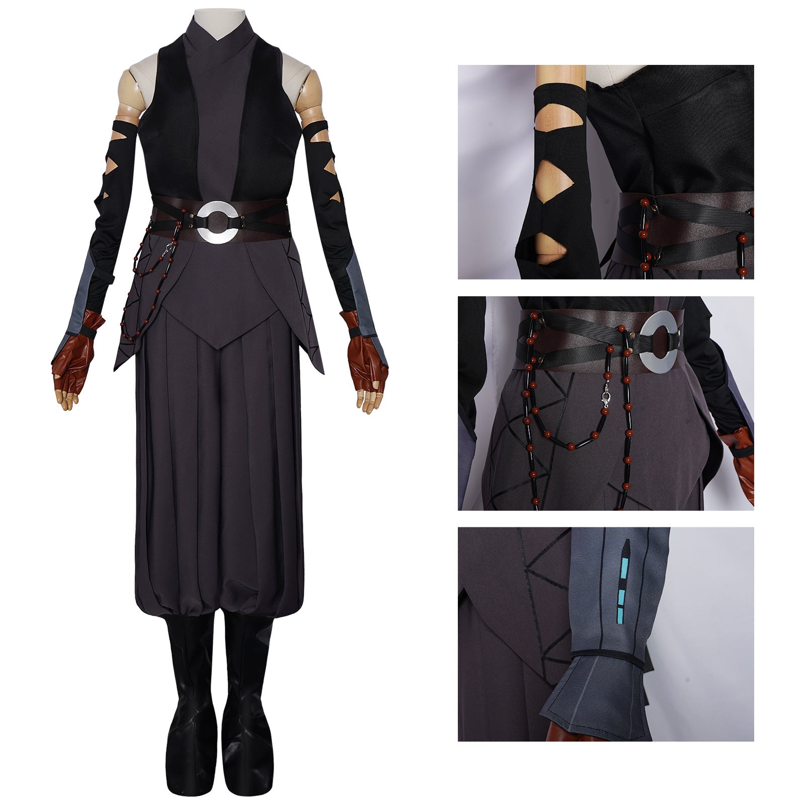 Star Wars: The Mandalorian Ahsoka Tano Cosplay Costume - Halloweez