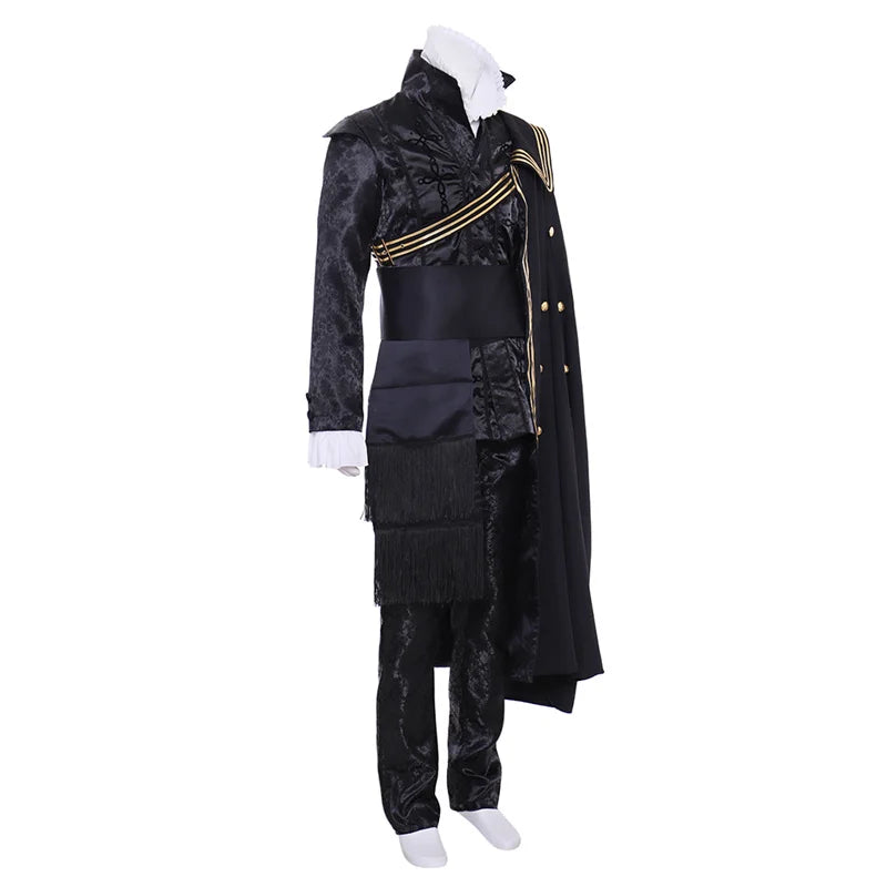 King's Tudor Cosplay Outfit with Cape | Renaissance Vintage Costume for Men