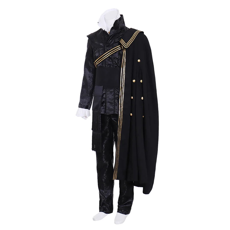 King's Tudor Cosplay Outfit with Cape | Renaissance Vintage Costume for Men