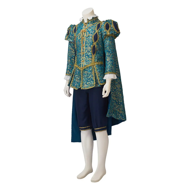 Halloweez Nobleman Cosplay Costume - Authentic Medieval Prince Ensemble with Cloak