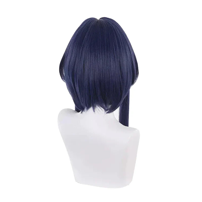 Halloweez Candace Cosplay Wig - Straight Dark Blue Purple Synthetic Hair for Women - Halloweez