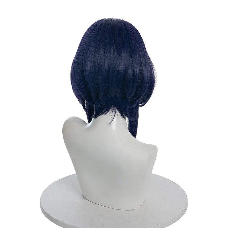 Halloweez Candace Cosplay Wig - Straight Dark Blue Purple Synthetic Hair for Women - Halloweez