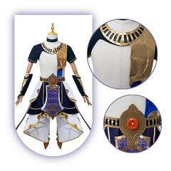 Halloweez Genshin Impact Cyno Cosplay Costume Men's Combat Uniform for Halloween Parties - Halloweez