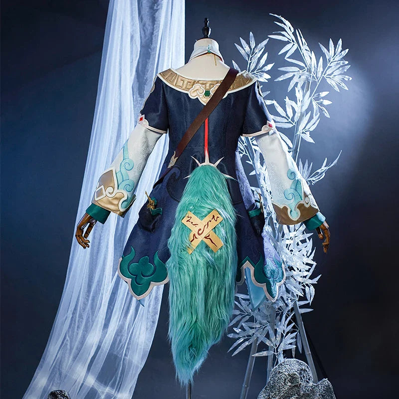 Disfraz de Cosplay de Halloweez Huohuo - Vestido de niña Xianzhou Luofu Foxian para fiestas de Halloween de mujeres