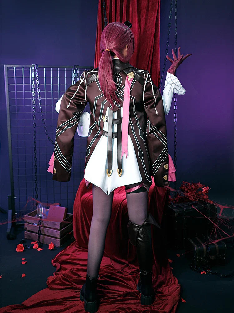 Disfraz de cosplay de Kafka para Halloween: Honkai Star Rail Stellaron Hunters Killer Beauty Uniform para juego de rol