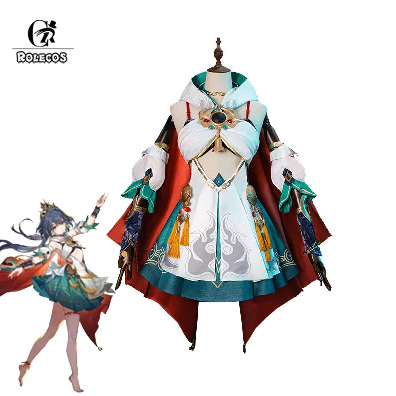 Disfraz de Cosplay de Halloweez Yunli - Traje Yunli de cazador de espadas Xianzhou Zhuming para mujer