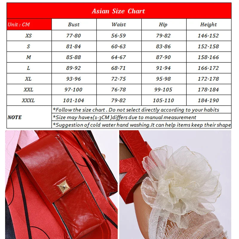 Halloweez Phrolova Cosplay Costume - Enchanting Wuthering Waves Red Dress for Women - Halloweez