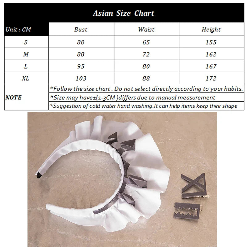 Halloweez Zenless Zone Zero Ellen Joe Cosplay Costume - Victorian Maid Uniform for Themed Parties