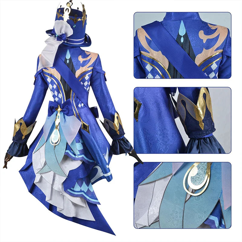 Halloweez Furina Cosplay Costume - Genshin Impact Water God Look for Women's Party - Halloweez