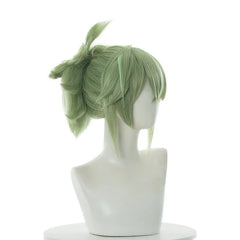 Halloweez Kuki Shinobu Cosplay Wig - 40cm Green Straight Women's Cosplay Wigs - Heat Resistant Synthetic Hair - Halloweez