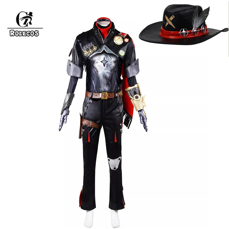 Disfraz de vaquero cyborg de Halloween - Honkai Star Rail Boothill Cosplay para hombre