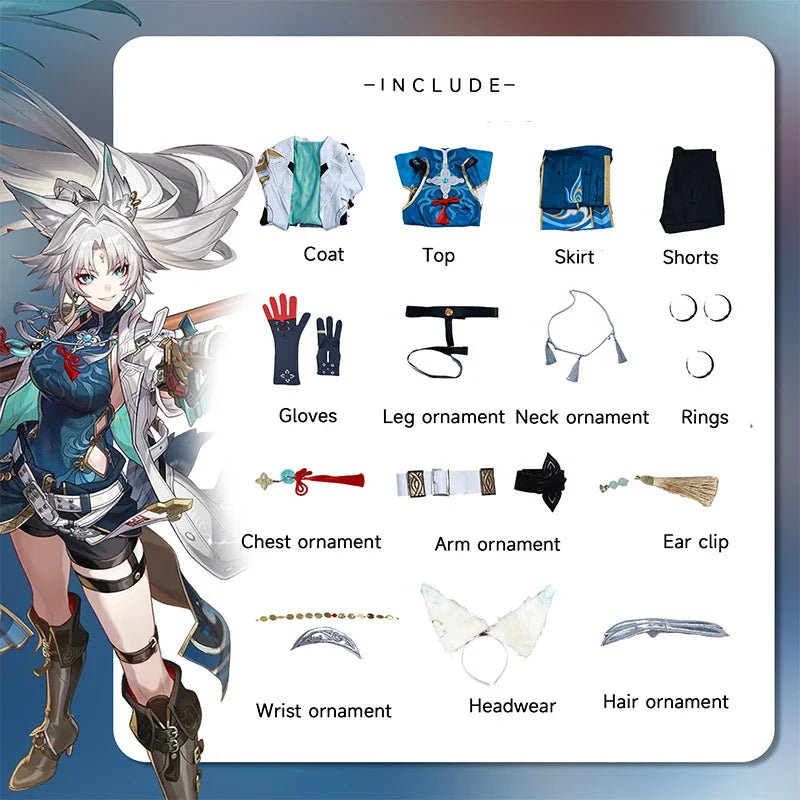 Halloweez Feixiao Cosplay Costume - The Great General's Merlin's Claw for Men's Halloween Carnival