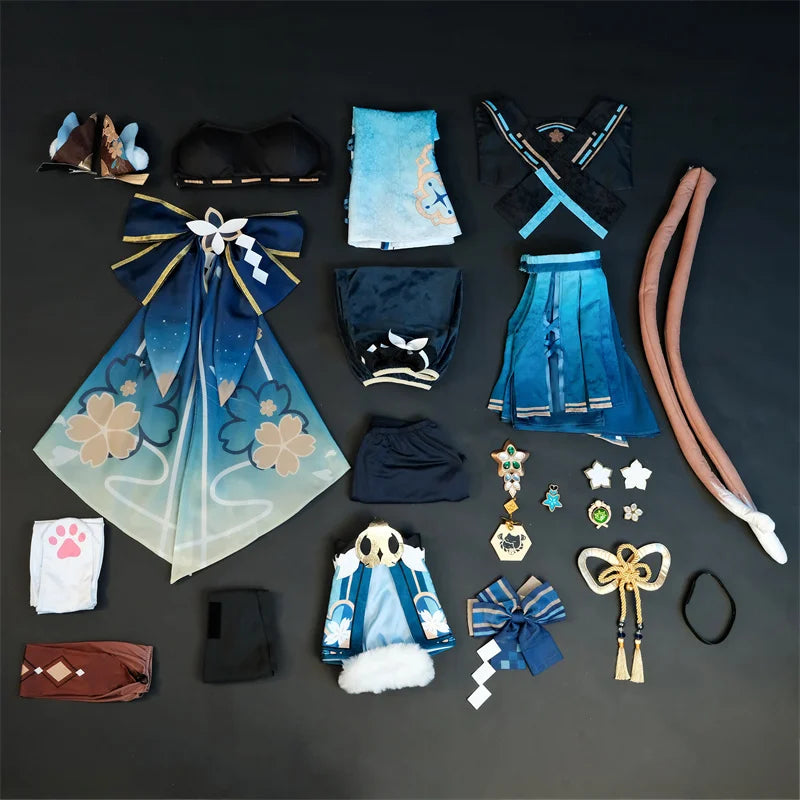 Halloweez Kirara Cosplay Costume - Game Inspired Cat Style Uniform for Women - Halloweez