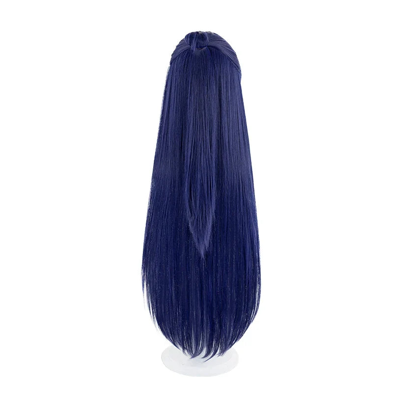 Halloweez Irelia Cosplay Wig - 100cm Long Blue Synthetic Heat Resistant Wig for Women