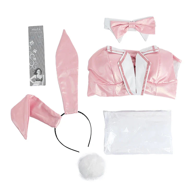 Disfraz de conejita para Halloween del 7 de marzo: mono rosa sexy de Honkai Star Rail Cosplay