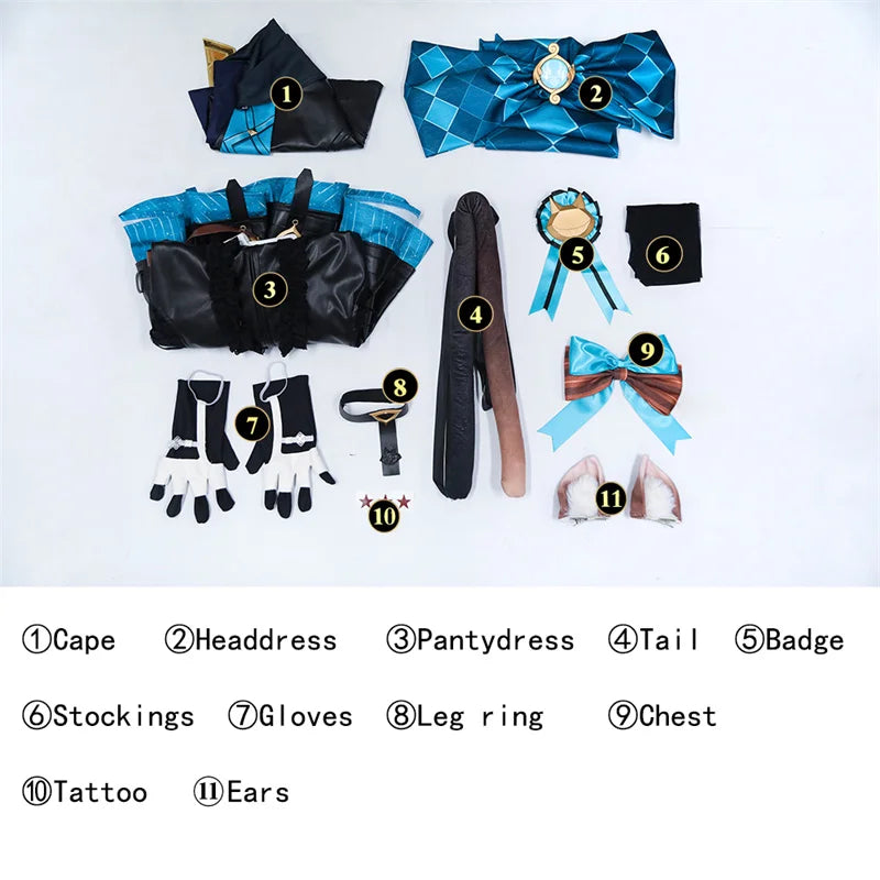 Halloweez Cosplay Costume - Genshin Impact Lynette Twins Magician Uniform for Women