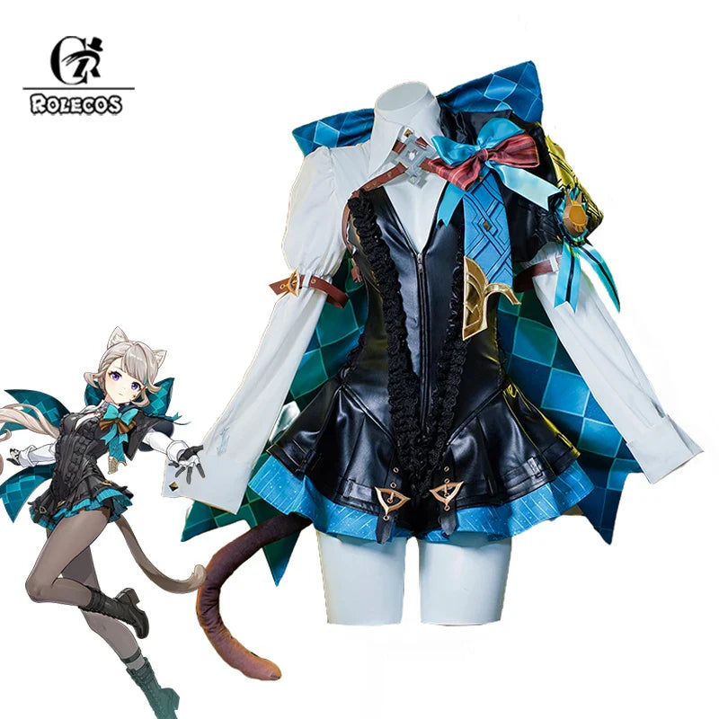 Halloweez Cosplay Costume - Genshin Impact Lynette Twins Magician Uniform for Women