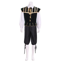 Halloweez Renaissance Tudor Noble Court Doublet Costume - Medieval Jerkin Vest & Viking-Inspired Attire for Men