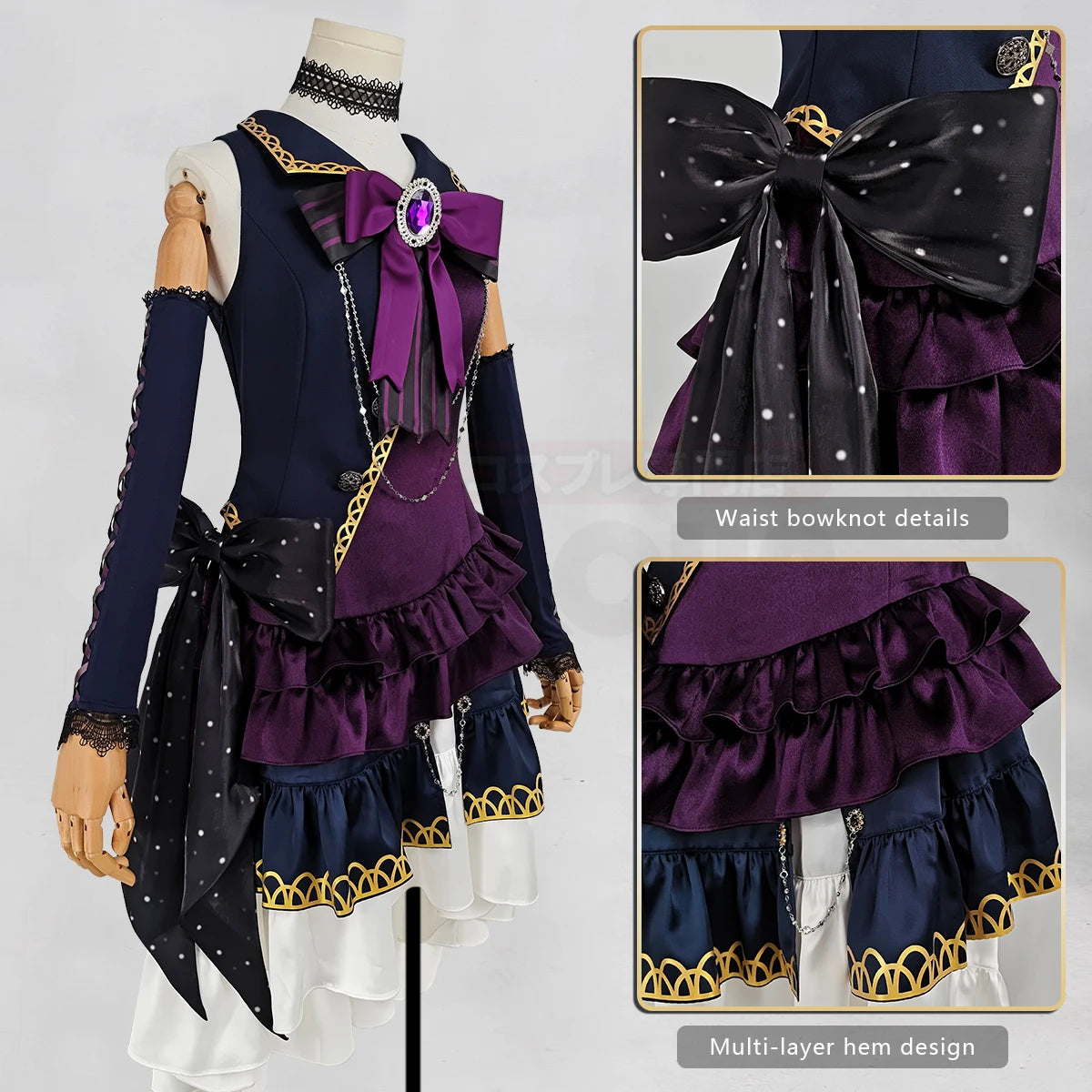 BanG Dream! Roselia Yukina Minato Cosplay Costume, Custom High-end for Halloween & Comic Con - Halloweez