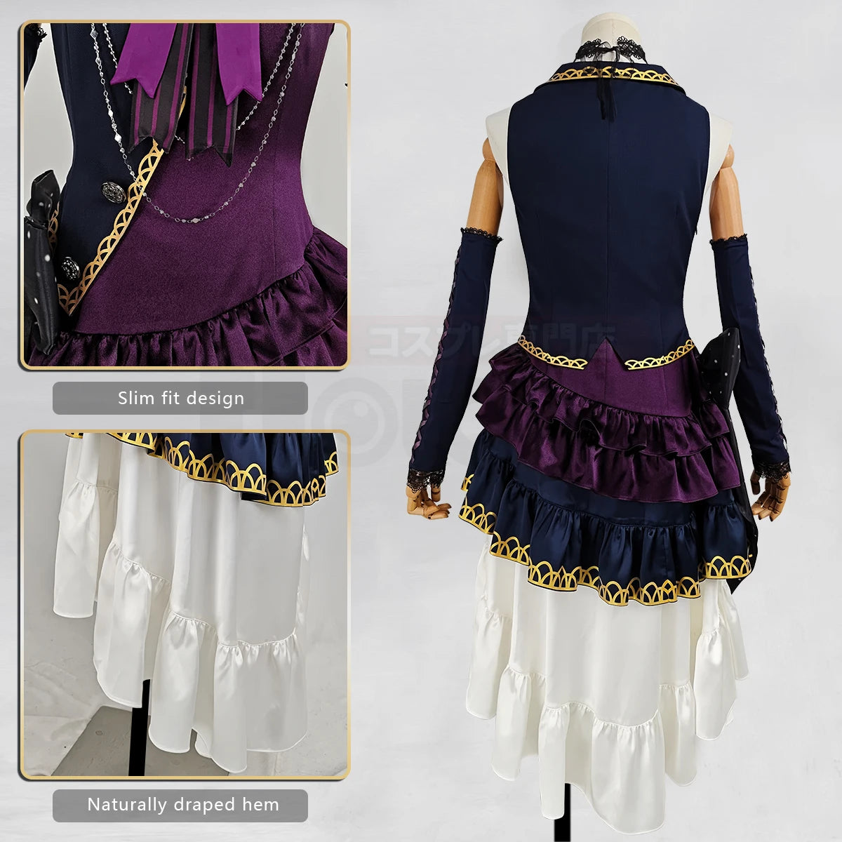 BanG Dream! Roselia Yukina Minato Cosplay Costume, Custom High-end for Halloween & Comic Con - Halloweez