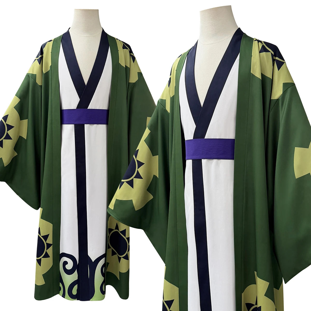 One Piece Zoro Roronoa Wano Arc Cosplay Costume, Custom, Comic Con Outfit - Halloweez