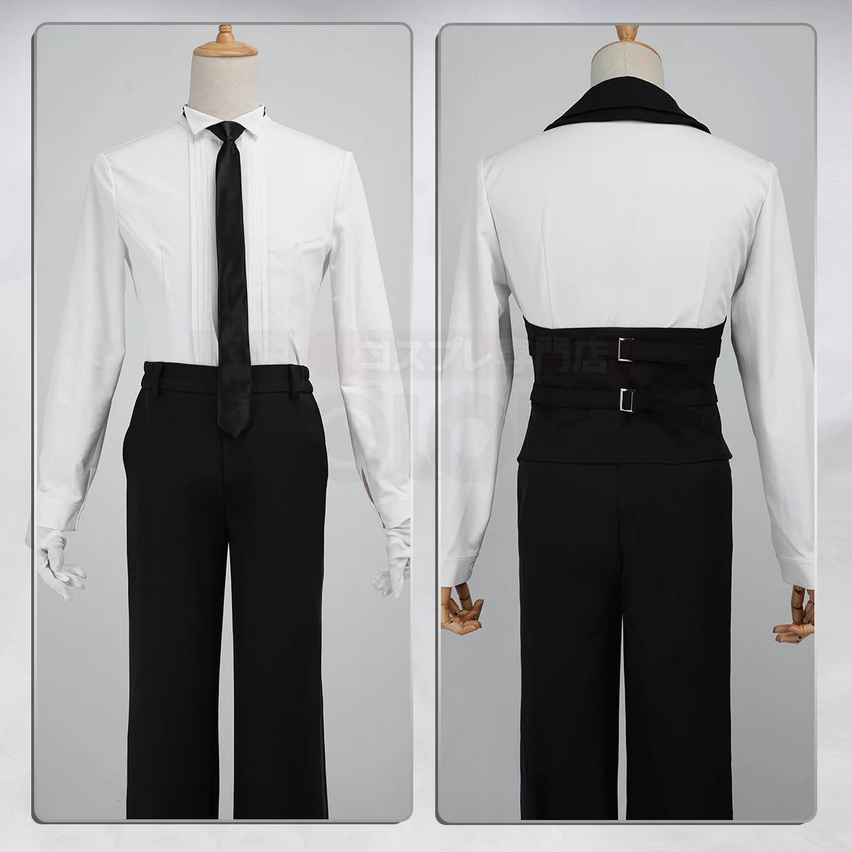 Black Butler Sebastian Cosplay Tuxedo Costume, Custom, Formal Halloween Outfit - Halloweez