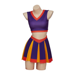 Halloweez Cheerleader Costume - Vibrant Purple Cheerleading Uniform for Women, Inspired by High School Musical - Halloweez