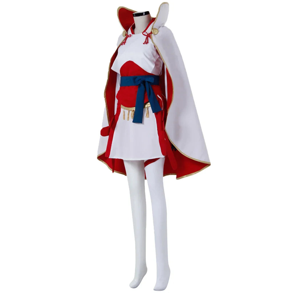 Halloweez Sakura Cosplay Fire Emblem Costume for Women - Elegant Uniform Dress with Cloak Set for Themed Parties