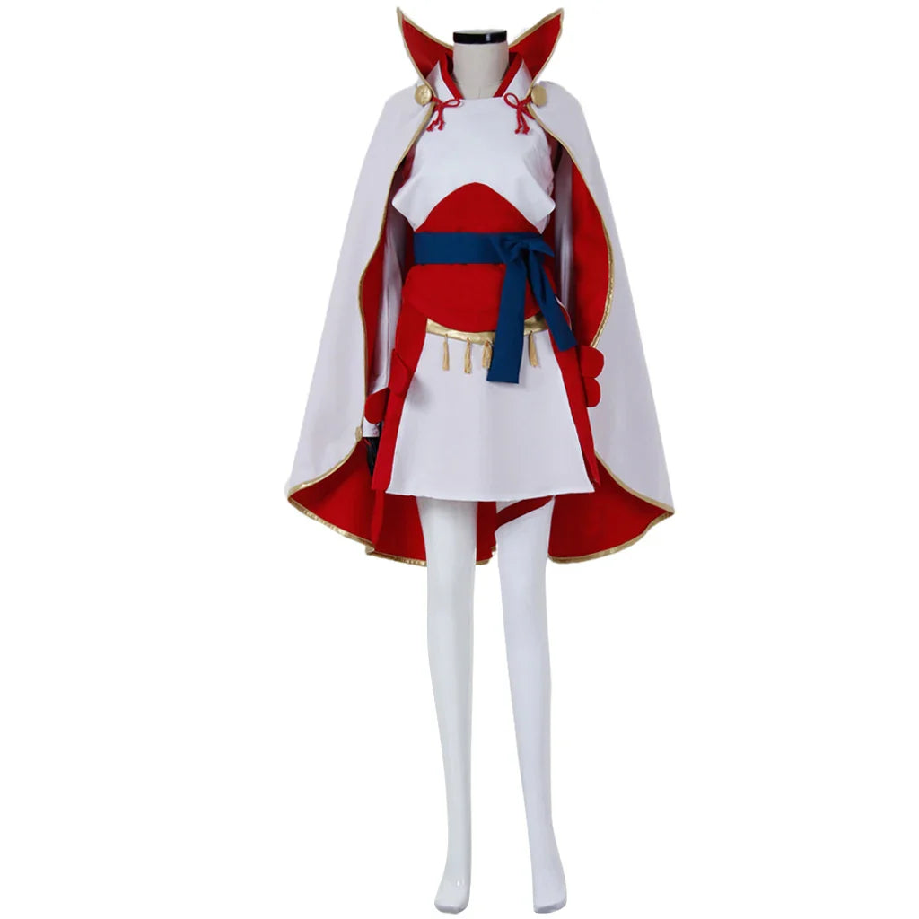 Halloweez Sakura Cosplay Fire Emblem Costume for Women - Elegant Uniform Dress with Cloak Set for Themed Parties