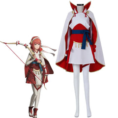 Halloweez Sakura Cosplay Fire Emblem Costume for Women - Elegant Uniform Dress with Cloak Set for Themed Parties