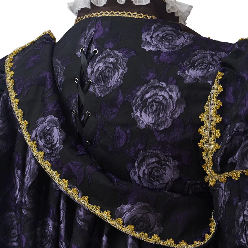 Halloweez Nobleman Cosplay Costume - Authentic Medieval Prince Ensemble with Cloak