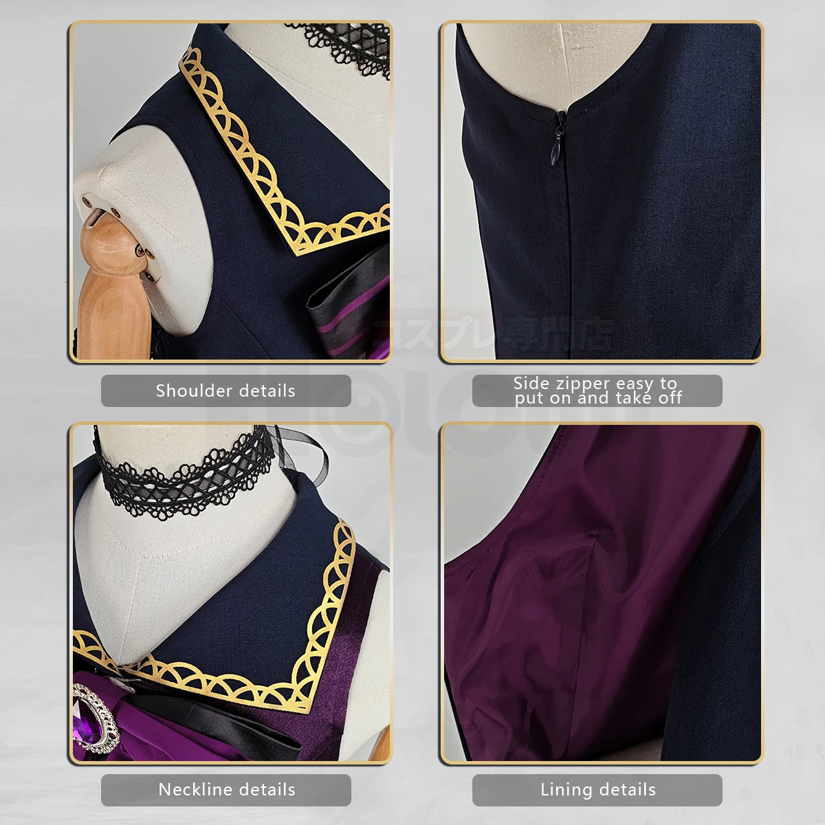 BanG Dream! Roselia Yukina Minato Cosplay Costume, Custom High-end for Halloween & Comic Con - Halloweez