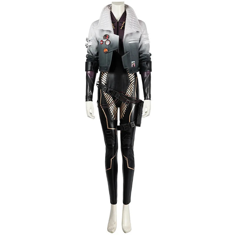 Halloweez Women's Punk Retro Battle Jumpsuit Costume for Cosplay and Parties
