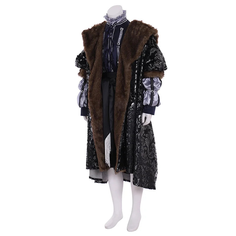 Halloweez King Henry VIII Costume - Majestic Medieval Men's Suit for Cosplay, Reenactments & Halloween