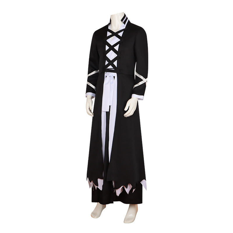 Bleach Ichigo Kurosaki Cosplay Costume - Hollowfication Robe with Cloak - Halloweez