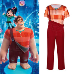 Animation Wreck-It Ralph cos Ralph cosplay movie same overalls Halloween party costumes