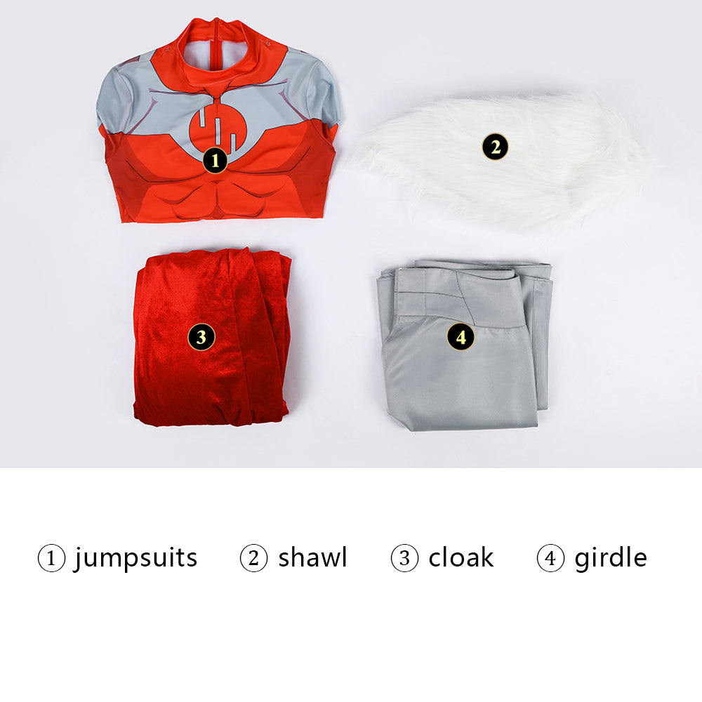Invincible Trigor Full Cosplay Costume, Premium Bodysuit with Cape, Complete Invincible Character Outfit for Cosplay - Halloweez