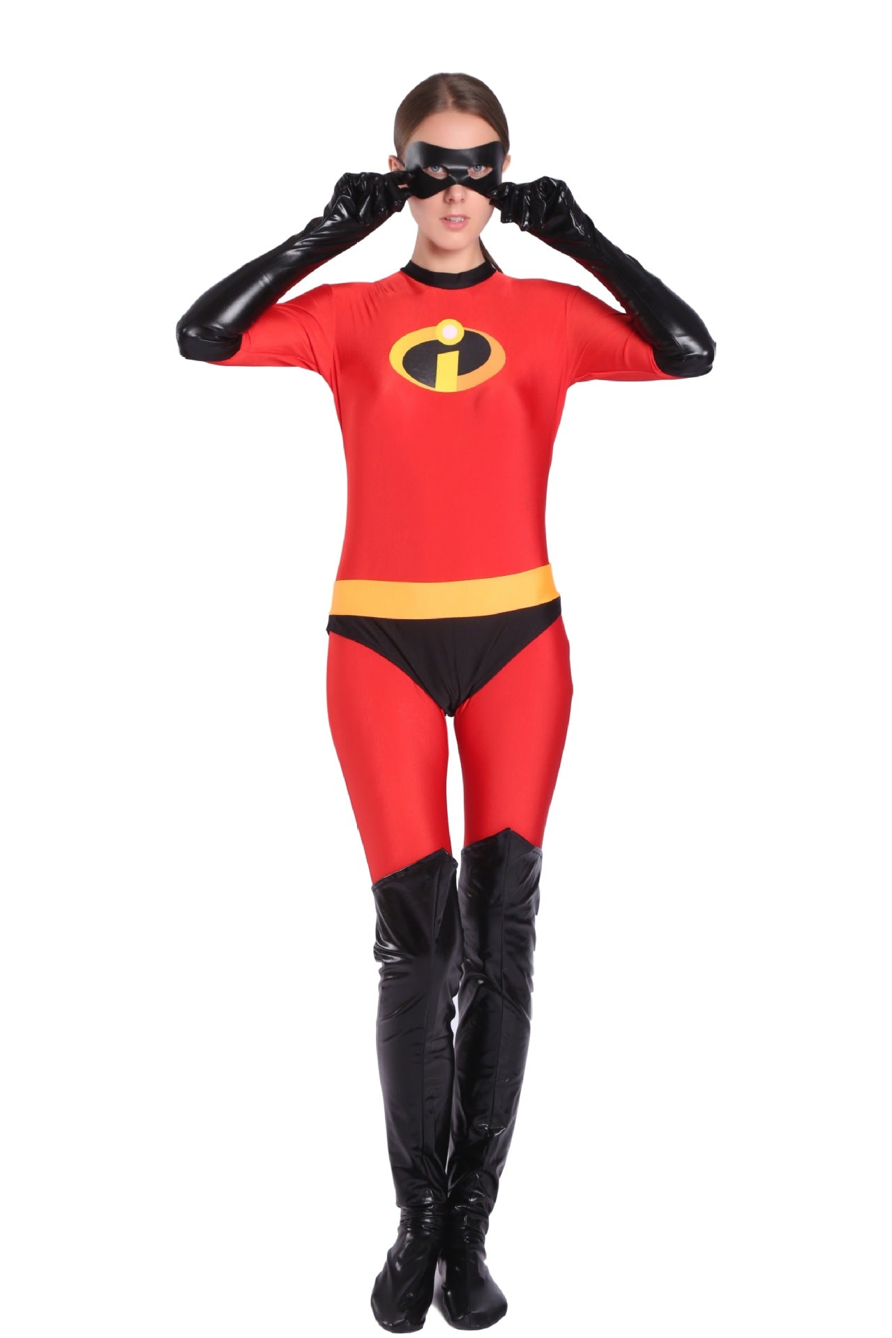 The Incredibles Elastigirl Cosplay Costume Family Halloween Outfit Stretchy Superhero Suit - Halloweez