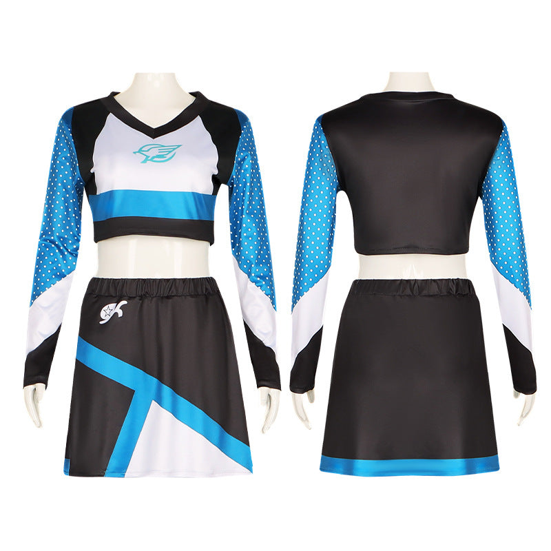 Cheerleader Performance Costume Maddy Outfit from Euphoria TV Show Cosplay Dance Dress - Halloweez