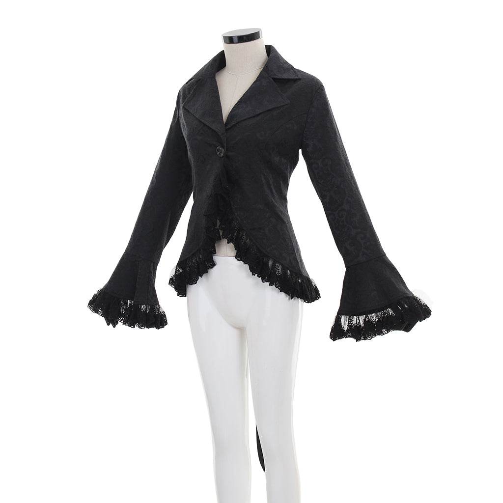 Halloweez Victorian Renaissance Retro Coat for Ladies - Lace Jacket with Steampunk Style