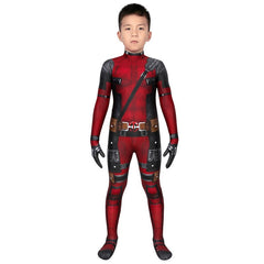 Children's Deadpool Kidspool Costume Jumpsuit Mask - Halloween Party Outfit by Halloweez