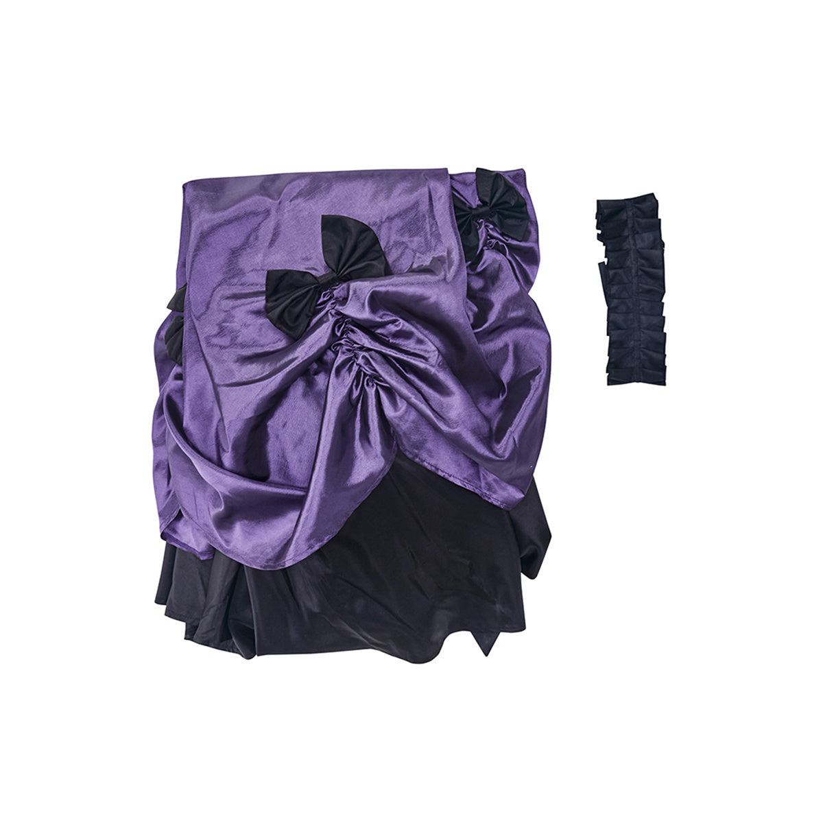 Victorian Dark Purple Skirt with Bow Cosplay Costume - Anime, Game, or Movie Outfit?