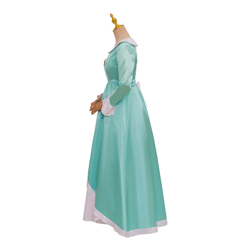 Halloweez Princess Rosalina Cosplay Costume - Elegant Blue Long Dress with Crown Set for Women & Teens