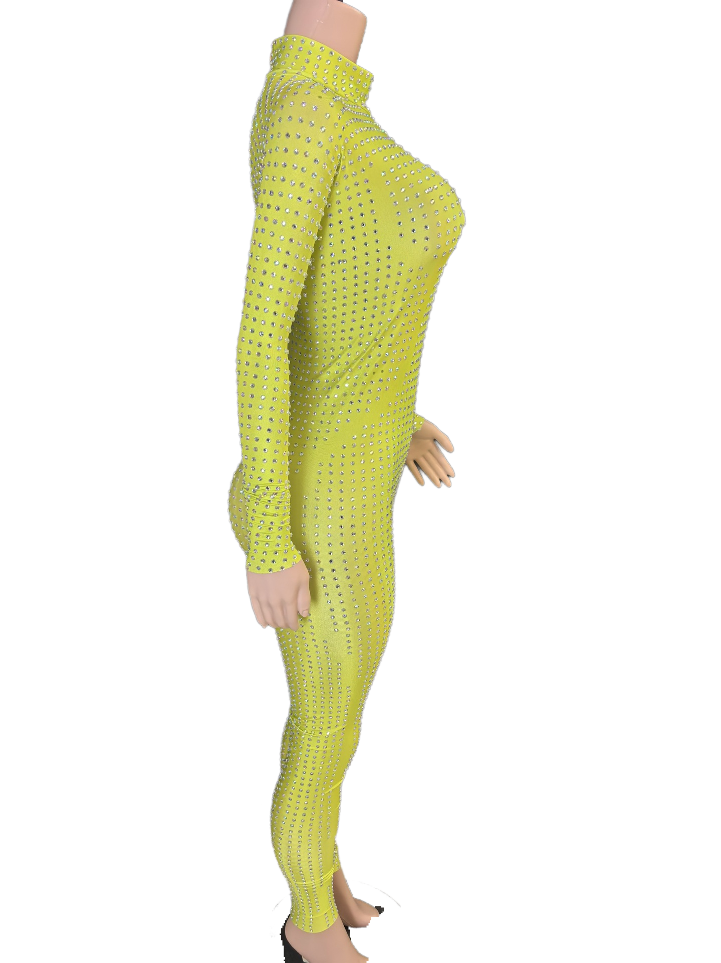 Crystal Pole Dance Bodysuit Sexy Elegant Slimming Stage Performance Costume for Women Party Wear - Halloweez