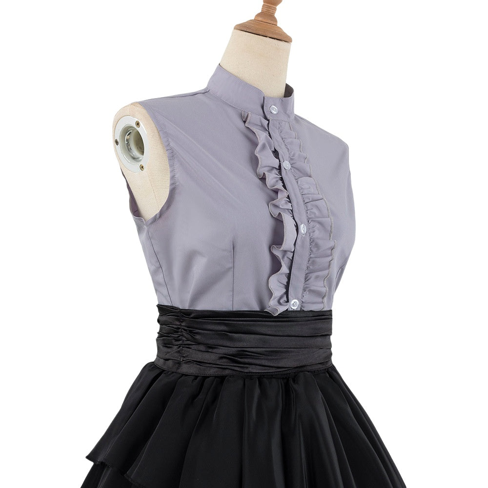 World Project PJSK Mafuyu Asahina Cosplay Costume Anime Dress Set for Women - Halloweez