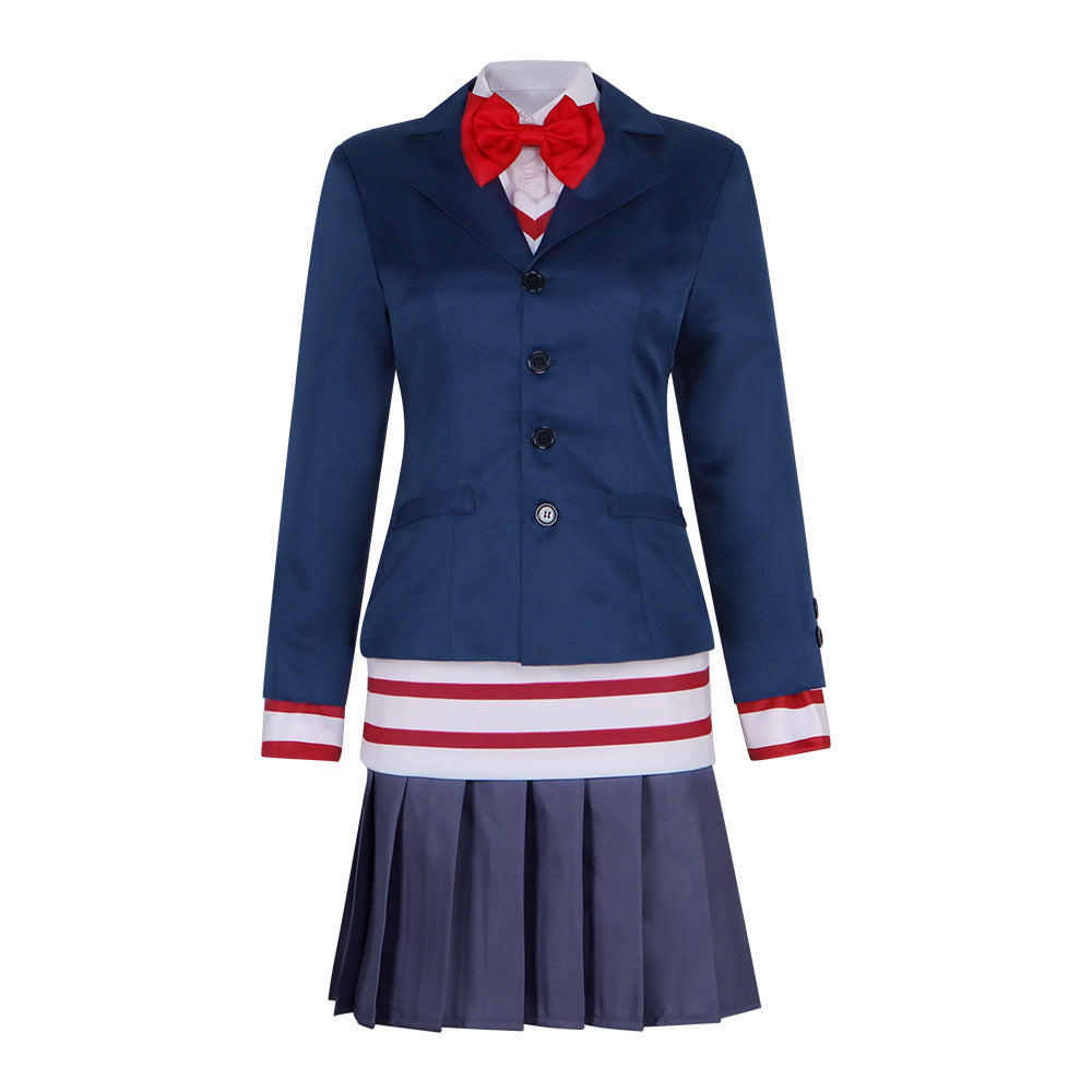 Dandadan Supernatural Armed Cosplay Costume - White Bird Airo School Uniform